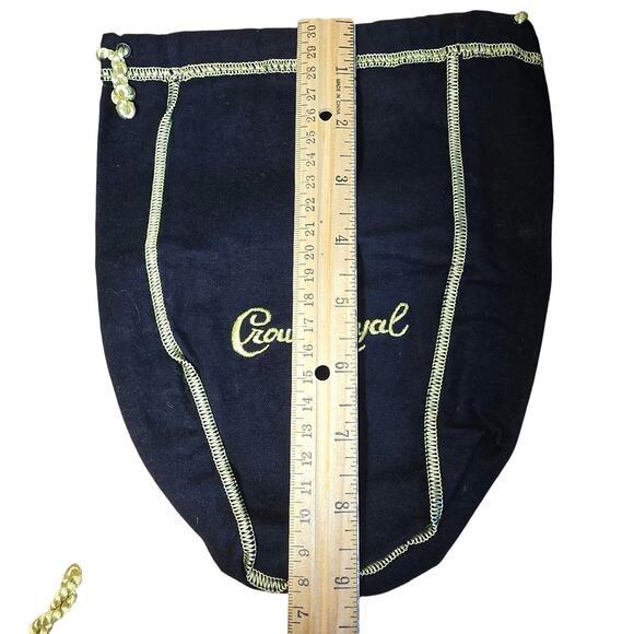 Lot of 6 Various Sizes Crown Royal Bags Purple Gold, 1 Black Titos Vodka Bag - Picture 5 of 6